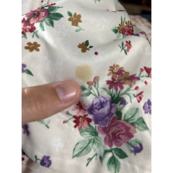 Whirlaway Frocks Vintage Blouse 16WP PETITE Wide Lace Collar Floral Cottage - Picture 13 of 13